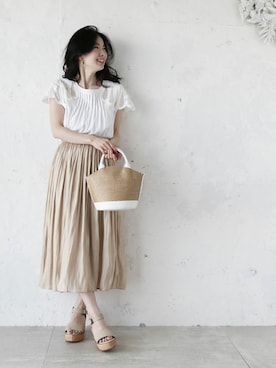 「抜け感」｜CAWAIIスタッフさん（レディース・155cm）の夏コーディネート