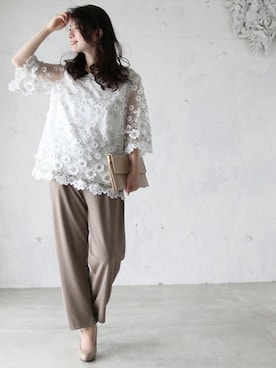 「Cawaii」｜CAWAIIスタッフさん（レディース・155cm）の夏コーディネート