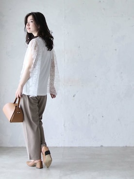 「Cawaii」｜CAWAIIスタッフさん（レディース・155cm）の夏コーディネート