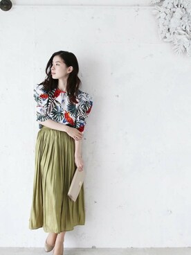 「Cawaii」｜CAWAIIスタッフさん（レディース・155cm）の夏コーディネート