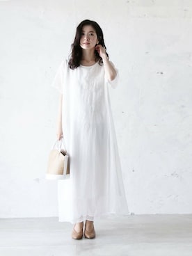 「Cawaii」｜CAWAIIスタッフさん（レディース・155cm）の夏コーディネート