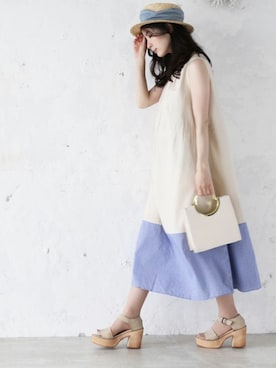 「Cawaii」｜CAWAIIスタッフさん（レディース・155cm）の夏コーディネート