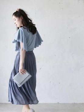 「Cawaii」｜CAWAIIスタッフさん（レディース・155cm）の夏コーディネート