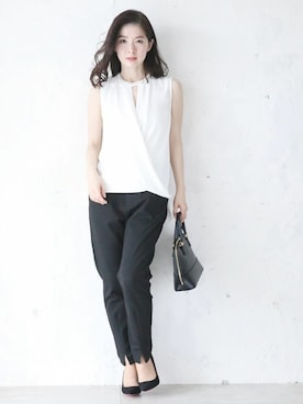 「Cawaii」｜CAWAIIスタッフさん（レディース・155cm）の夏コーディネート