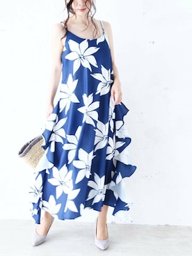 「cawaii（カワイイ）のアイテム」を使った、こじまゆCAWAIIスタッフさん（レディース・155cm）の夏コーディネート