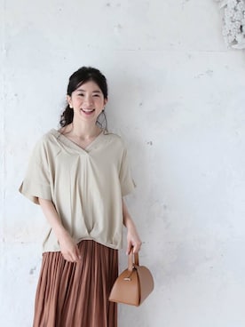 「Cawaii」｜CAWAIIスタッフさん（レディース・155cm）の夏コーディネート