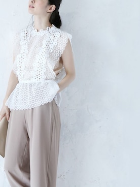 「Cawaii」｜CAWAIIスタッフさん（レディース・155cm）の夏コーディネート