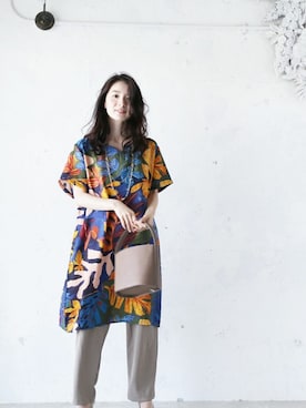 「Cawaii」｜CAWAIIスタッフさん（レディース・155cm）の夏コーディネート