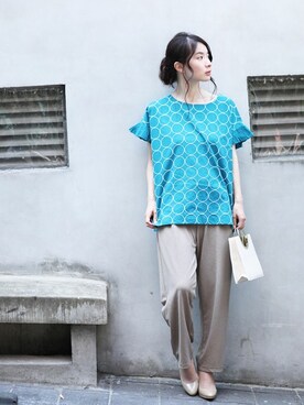 「cawaii（カワイイ）のアイテム」を使った、こじまゆCAWAIIスタッフさん（レディース・155cm）の夏コーディネート