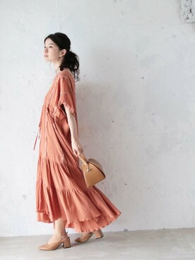 「Cawaii」｜CAWAIIスタッフさん（レディース・155cm）の夏コーディネート