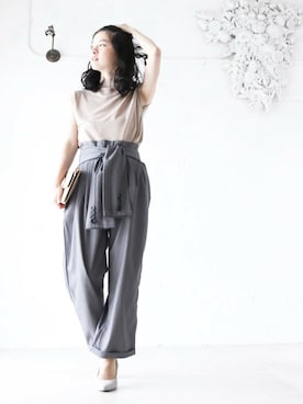 「Cawaii」｜CAWAIIスタッフさん（レディース・155cm）の夏コーディネート