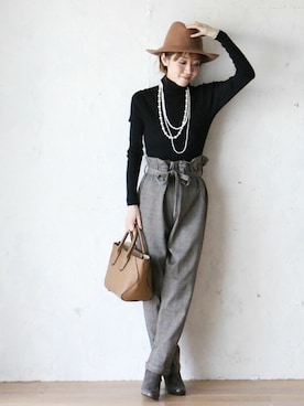 「Cawaii」｜「アイテム（パンツ）」を使った、CAWAIIスタッフさん（レディース・155cm）の夏コーディネート