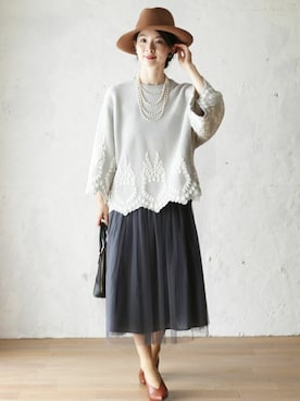 「cawaii（カワイイ）のアイテム」を使った、こじまゆCAWAIIスタッフさん（レディース・155cm）の夏コーディネート