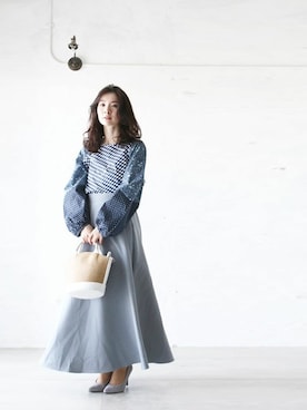 「cawaii（カワイイ）のアイテム」を使った、こじまゆCAWAIIスタッフさん（レディース・155cm）の夏コーディネート