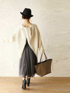 「cawaii（カワイイ）のアイテム」を使った、こじまゆCAWAIIスタッフさん（レディース・155cm）の秋コーディネート