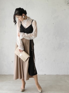 「cawaii（カワイイ）のアイテム」を使った、こじまゆCAWAIIスタッフさん（レディース・155cm）の秋コーディネート