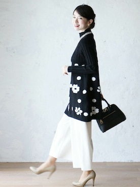 「Cawaii」｜「アイテム（チュニック）」を使った、CAWAIIスタッフさん（レディース・155cm）の秋コーディネート