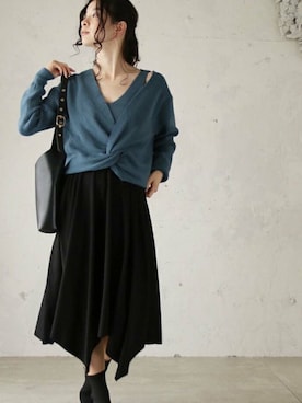 「Cawaii」｜CAWAIIスタッフさん（レディース・155cm）の秋コーディネート