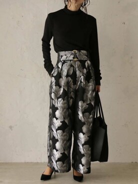 「Cawaii」｜「アイテム（パンツ）」を使った、CAWAIIスタッフさん（レディース・155cm）の秋コーディネート