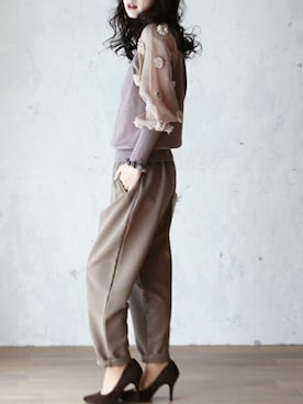 「Cawaii」｜CAWAIIスタッフさん（レディース・155cm）の秋コーディネート