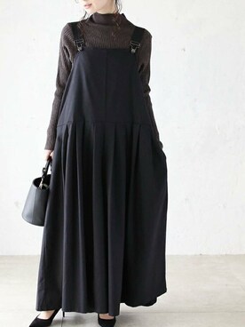 「Cawaii」｜「アイテム（パンツ）」を使った、CAWAIIスタッフさん（レディース・155cm）の秋コーディネート