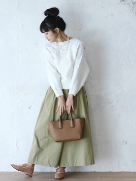 「cawaii（カワイイ）のアイテム」を使った、こじまゆCAWAIIスタッフさん（レディース・155cm）の秋コーディネート