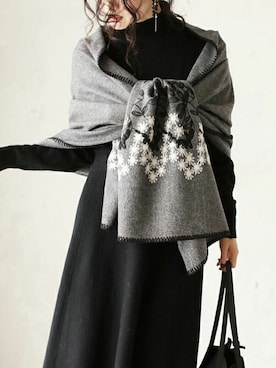 「スヌード」｜CAWAIIスタッフさん（レディース・155cm）の秋コーディネート