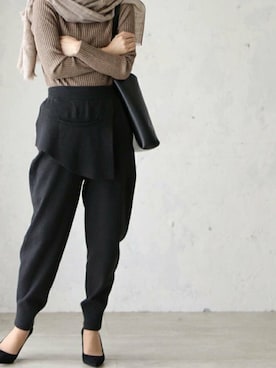 「Cawaii」｜「アイテム（パンツ）」を使った、CAWAIIスタッフさん（レディース・155cm）の冬コーディネート