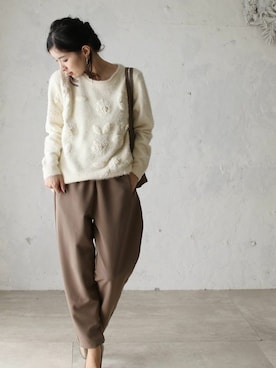 「Cawaii」｜CAWAIIスタッフさん（レディース・155cm）の冬コーディネート