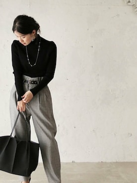 「Cawaii」｜CAWAIIスタッフさん（レディース・155cm）の冬コーディネート