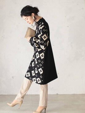 「cawaii（カワイイ）のアイテム（ワンピース）」を使った、こじまゆCAWAIIスタッフさん（レディース・155cm）の冬コーディネート