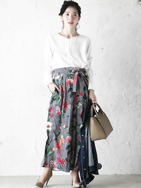 「Cawaii」｜CAWAIIスタッフさん（レディース・155cm）の冬コーディネート