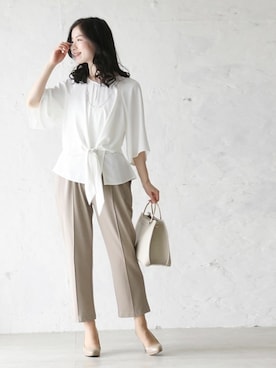 「Cawaii」｜CAWAIIスタッフさん（レディース・155cm）の冬コーディネート