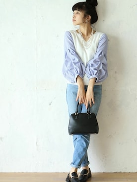 「cawaii（カワイイ）のアイテム」を使った、こじまゆCAWAIIスタッフさん（レディース・162cm）の冬コーディネート