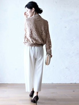 「Cawaii」｜CAWAIIスタッフさん（レディース・155cm）の冬コーディネート