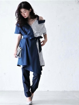 「Cawaii」｜CAWAIIスタッフさん（レディース・155cm）の冬コーディネート