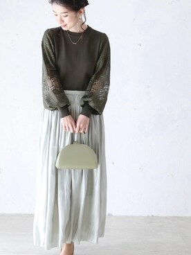 「Cawaii」｜CAWAIIスタッフさん（レディース・155cm）の春コーディネート