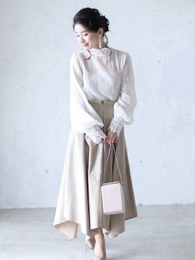 「Cawaii」｜CAWAIIスタッフさん（レディース・155cm）の春コーディネート