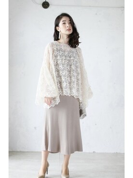 「cawaii（カワイイ）のアイテム」を使った、こじまゆCAWAIIスタッフさん（レディース・155cm）の春コーディネート