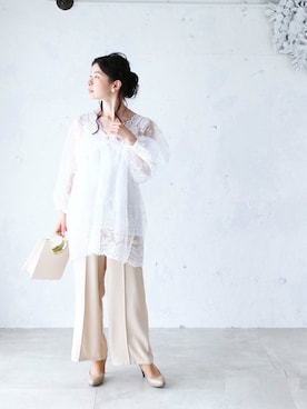 「Cawaii」｜CAWAIIスタッフさん（レディース・155cm）の春コーディネート