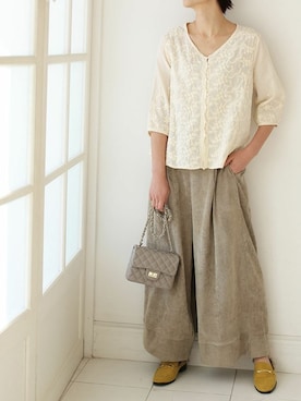 「Cawaii」｜CAWAIIスタッフさん（レディース・155cm）の春コーディネート