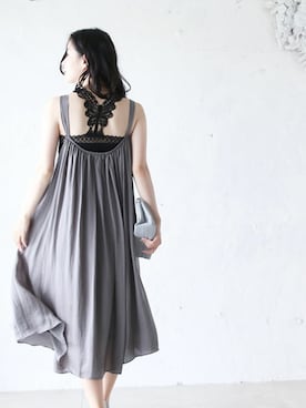 「アイテム（アンダーウェア）」を使った、CAWAIIスタッフさん（レディース・155cm）の春コーディネート