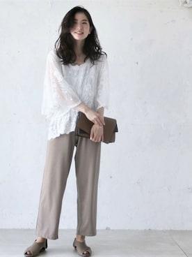 CAWAIIスタッフさん（レディース・155cm）の春コーディネート