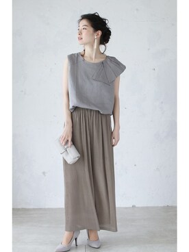 「Cawaii」｜CAWAIIスタッフさん（レディース・155cm）の春コーディネート