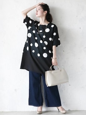 「Cawaii」｜CAWAIIスタッフさん（レディース・155cm）の春コーディネート