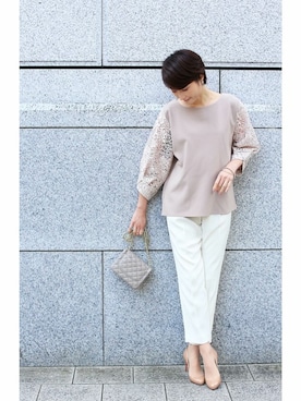 「cawaii（カワイイ）のアイテム」を使った、こじまゆCAWAIIスタッフさん（レディース・165cm）の春コーディネート