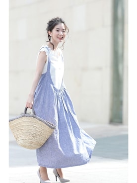 「Cawaii」｜CAWAIIスタッフさん（レディース・155cm）の春コーディネート