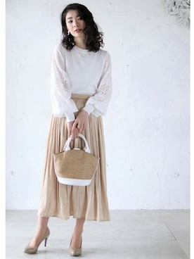 「Cawaii」｜CAWAIIスタッフさん（レディース・155cm）の春コーディネート