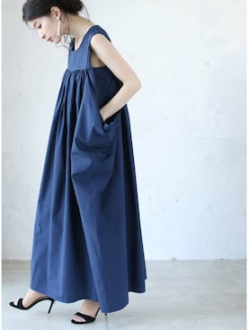 「cawaii（カワイイ）のアイテム（ワンピース）」を使った、CAWAIIスタッフさん（レディース・155cm）の春コーディネート