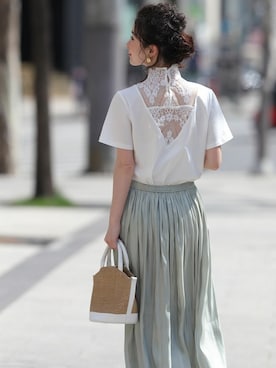 「Cawaii」｜CAWAIIスタッフさん（レディース・155cm）の春コーディネート